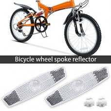 BSK 6Pcs Clear Bicycle Wheel Spoke Night Safety Warning Reflector - B0749HXWQV